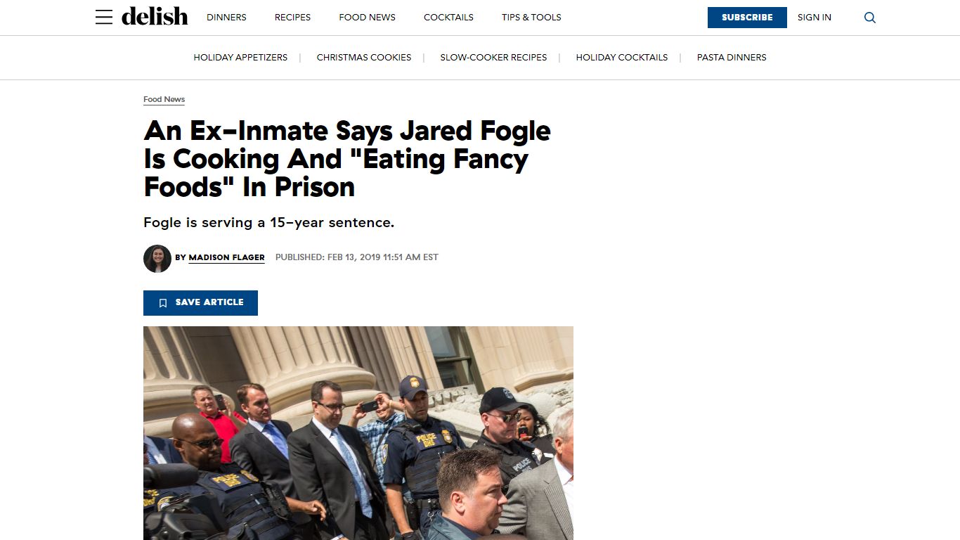 An Ex-Inmate Describes Jared Fogle's Life In Prison - Delish